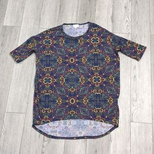 LuLaRoe Irma Paisley Kaleidoscope High Low Dolman Tunic- XXS
